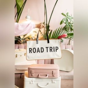 New Monika Hibbs Road Trip Canvas Tote